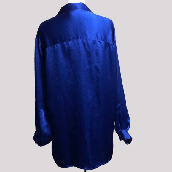 Vintage Carole Little for Saint-Tropez West Silk Blouse - Picture 2 of 3